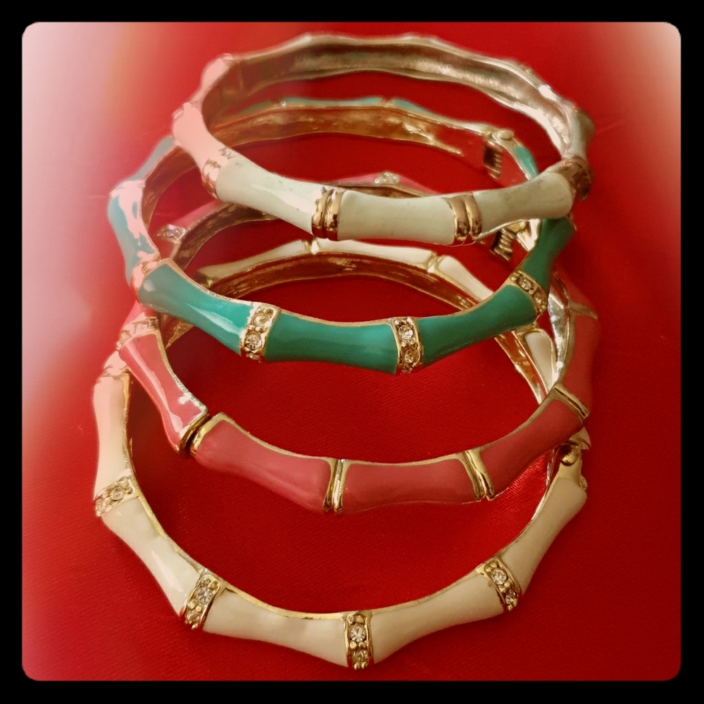 Enamel Bracelets ×4